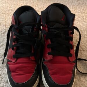 Nike Air Jordan Red and Black Sneakers